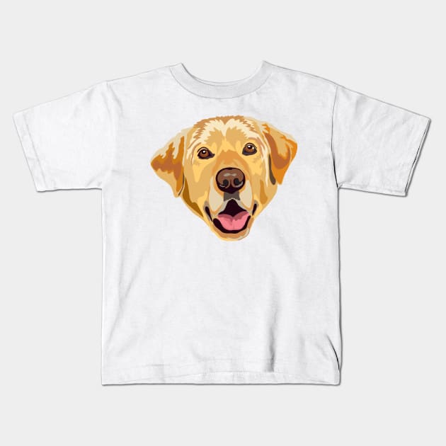 Yellow Labrador Kids T-Shirt by MichellePhong